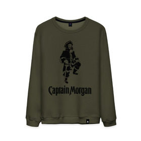 Мужской свитшот хлопок с принтом Capitan Morgan в Новосибирске, 100% хлопок |  | capitan morgan | бар | бармен | капитан морган