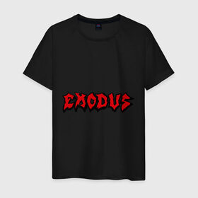 Мужская футболка хлопок с принтом Exodus в Новосибирске, 100% хлопок | прямой крой, круглый вырез горловины, длина до линии бедер, слегка спущенное плечо. | 