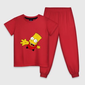 Детская пижама хлопок с принтом Simpsons (8) в Новосибирске, 100% хлопок |  брюки и футболка прямого кроя, без карманов, на брюках мягкая резинка на поясе и по низу штанин
 | гомер