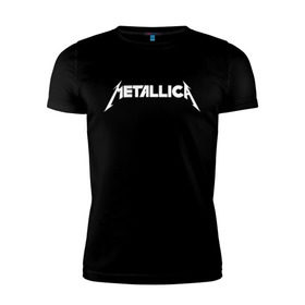 Мужская футболка премиум с принтом Metallica (5) в Новосибирске, 92% хлопок, 8% лайкра | приталенный силуэт, круглый вырез ворота, длина до линии бедра, короткий рукав | rock