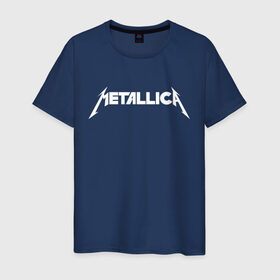 Мужская футболка хлопок с принтом Metallica (5) в Новосибирске, 100% хлопок | прямой крой, круглый вырез горловины, длина до линии бедер, слегка спущенное плечо. | rock