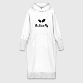 Платье удлиненное хлопок с принтом Butterfly в Новосибирске,  |  | buterfly | батерфляй | настольный теннис | ракетка | теннис | теннисный корт