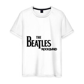 Мужская футболка хлопок с принтом The Beatles (2) в Новосибирске, 100% хлопок | прямой крой, круглый вырез горловины, длина до линии бедер, слегка спущенное плечо. | 60s | 60е | beatles | битлз | битлс | битлы | леннон | ленон | макартни | ретро
