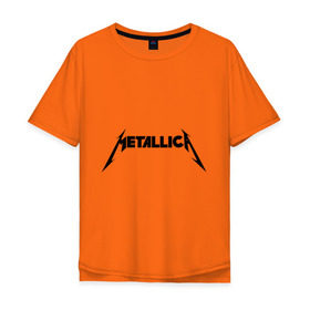 Мужская футболка хлопок Oversize с принтом Metallica (3) в Новосибирске, 100% хлопок | свободный крой, круглый ворот, “спинка” длиннее передней части | hard | heavy | heavy metal | metalica | metall | metallica | rock | trash metal | металика | металл | рок | трэш метал | хеви метал