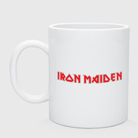 Кружка с принтом Iron Maiden в Новосибирске, керамика | объем — 330 мл, диаметр — 80 мм. Принт наносится на бока кружки, можно сделать два разных изображения | heavy metal | metal | rock | trash metal | метал | рок | рок группа | трэш метал | хеви метал