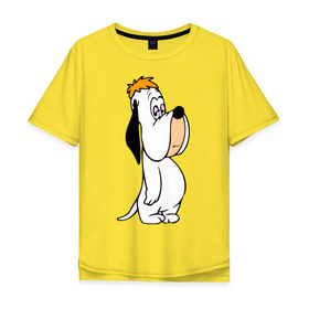 Мужская футболка хлопок Oversize с принтом Droopy (1) в Новосибирске, 100% хлопок | свободный крой, круглый ворот, “спинка” длиннее передней части | Тематика изображения на принте: droopy