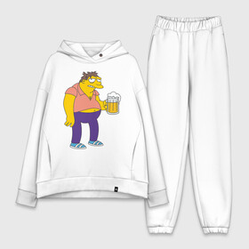 Женский костюм хлопок Oversize с принтом Barney Gumble в Новосибирске,  |  | simpsons | барни | симпсоны | симсоны