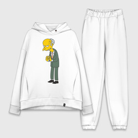 Женский костюм хлопок Oversize с принтом Charles Montgomery Burns в Новосибирске,  |  | simpsons | симпсоны | симсоны