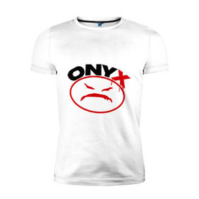 Мужская футболка премиум с принтом Onyx в Новосибирске, 92% хлопок, 8% лайкра | приталенный силуэт, круглый вырез ворота, длина до линии бедра, короткий рукав | gangsta | hip hop | hop | оникс | хоп