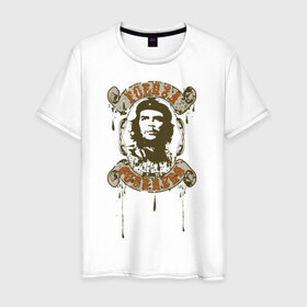 Мужская футболка хлопок с принтом Che Guevara в Новосибирске, 100% хлопок | прямой крой, круглый вырез горловины, длина до линии бедер, слегка спущенное плечо. | 