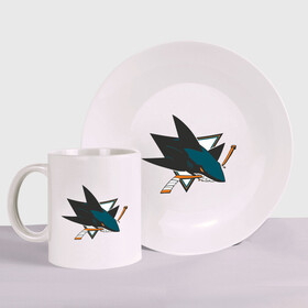 Набор: тарелка + кружка San Jose Sharks купить в Новосибирске