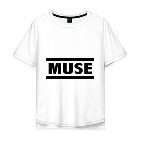 Мужская футболка хлопок Oversize с принтом Muse в Новосибирске, 100% хлопок | свободный крой, круглый ворот, “спинка” длиннее передней части | heavy metal | metal | muse | rock | trash metal | альтернатива | квартет | лица | метал | рок | рок группа | рок группы | трэш метал | хеви метал