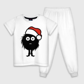 Детская пижама хлопок с принтом Рождественнский лохмач в Новосибирске, 100% хлопок |  брюки и футболка прямого кроя, без карманов, на брюках мягкая резинка на поясе и по низу штанин
 | 2012 | new year | нг | новый 2012 | новый год | рождественский | рождество
