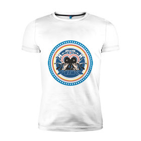 Мужская футболка премиум с принтом Oasis в Новосибирске, 92% хлопок, 8% лайкра | приталенный силуэт, круглый вырез ворота, длина до линии бедра, короткий рукав | 