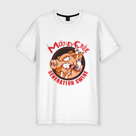 Мужская футболка премиум с принтом Motley Crue(2) в Новосибирске, 92% хлопок, 8% лайкра | приталенный силуэт, круглый вырез ворота, длина до линии бедра, короткий рукав | Тематика изображения на принте: motley crue