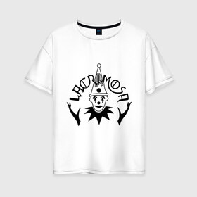 Женская футболка хлопок Oversize с принтом Lacrimosa в Новосибирске, 100% хлопок | свободный крой, круглый ворот, спущенный рукав, длина до линии бедер
 | heavy metal | metal | rock | trash metal | метал | панки | рок | трэш метал | хеви метал