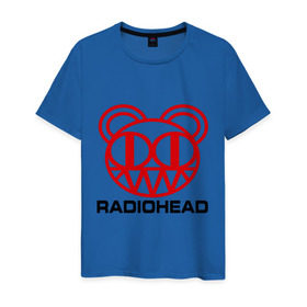 Мужская футболка хлопок с принтом Radiohead (2) в Новосибирске, 100% хлопок | прямой крой, круглый вырез горловины, длина до линии бедер, слегка спущенное плечо. | radiohead | rock | радиохед | рок