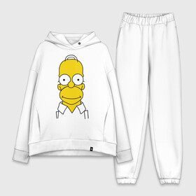 Женский костюм хлопок Oversize с принтом Simpsons (11) в Новосибирске,  |  | гомер