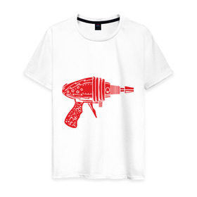 Мужская футболка хлопок с принтом Sheldon Cooper Flash Gun в Новосибирске, 100% хлопок | прямой крой, круглый вырез горловины, длина до линии бедер, слегка спущенное плечо. | big bang theory | jim parsons | джим парсонс | кураж бомбей | тбв | теория большого взрыва | шелдон купер