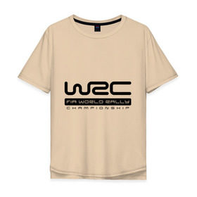 Мужская футболка хлопок Oversize с принтом WRC в Новосибирске, 100% хлопок | свободный крой, круглый ворот, “спинка” длиннее передней части | championship | rally | world rally championship | wrc | авто2012 | ралли | чемпионат мира | чемпионат мира по ралли
