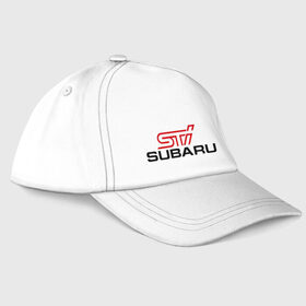 Бейсболка с принтом Subaru STI в Новосибирске, 100% хлопок | классический козырек, металлическая застежка-регулятор размера | impreza | sti | subaru | subaru impreza sti | subaru impreza wrx sti | subaru sti | subaru wrx sti | wrx | импреза | субару | субару сти