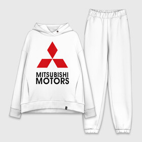 Женский костюм хлопок Oversize с принтом Mitsubishi (2) в Новосибирске,  |  | mitsubishi | mitsubishi motors | митсубиси | митсубиши