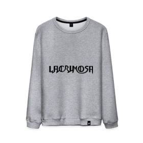 Мужской свитшот хлопок с принтом Lacrimosa логотип в Новосибирске, 100% хлопок |  | lacrimosa | lacrimosa лого | надпись lacrimosa | панк | рок