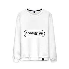 Мужской свитшот хлопок с принтом Prodigy лого с муравьем в Новосибирске, 100% хлопок |  | Тематика изображения на принте: prodigy | логотип | продиджи | электронная музыка