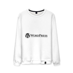 Мужской свитшот хлопок с принтом Wordpress в Новосибирске, 100% хлопок |  | Тематика изображения на принте: wordpress | wp | админу | блог | вордпресс