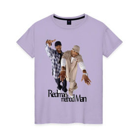 Женская футболка хлопок с принтом Redman and Method Man в Новосибирске, 100% хлопок | прямой крой, круглый вырез горловины, длина до линии бедер, слегка спущенное плечо | gangsta | gansta | hip | hop | rap | рэп | рэпчина | хип | хоп