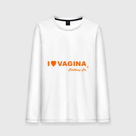 Мужской лонгслив хлопок с принтом I love vagina в Новосибирске, 100% хлопок |  | девушки | отношения