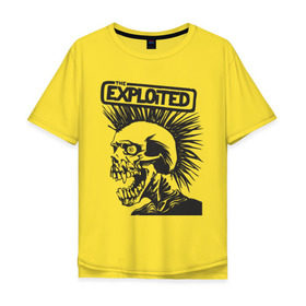 Мужская футболка хлопок Oversize с принтом Exploited в Новосибирске, 100% хлопок | свободный крой, круглый ворот, “спинка” длиннее передней части | exploid | hardcore | punk | rock | панк | рок | рок группы | хард