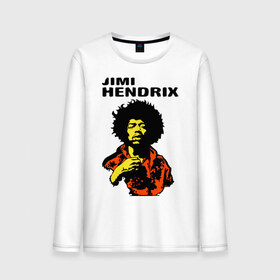 Мужской лонгслив хлопок с принтом Jimi Hendrix in a red t-shirt в Новосибирске, 100% хлопок |  | Тематика изображения на принте: jimi hendrix in a red | rock | джими хендрикс | рок