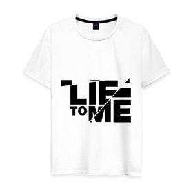 Мужская футболка хлопок с принтом Lie to me (3) в Новосибирске, 100% хлопок | прямой крой, круглый вырез горловины, длина до линии бедер, слегка спущенное плечо. | lie to me | обмани меня | теория лжи