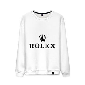 Мужской свитшот хлопок с принтом Rolex в Новосибирске, 100% хлопок |  | rolex | бренд | гламурный | дорогой | корона | крутой | марка | пафосный | ролекс | часы