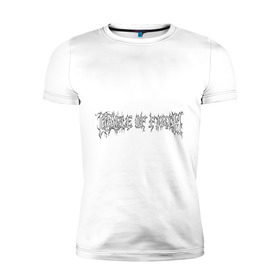 Мужская футболка премиум с принтом Cradle of Filth в Новосибирске, 92% хлопок, 8% лайкра | приталенный силуэт, круглый вырез ворота, длина до линии бедра, короткий рукав | лого cradle of filth | рок | рок группа cradle of filth | символика cradle of filth | эмблема cradle of filth
