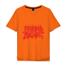 Мужская футболка хлопок Oversize с принтом Morbid Angel в Новосибирске, 100% хлопок | свободный крой, круглый ворот, “спинка” длиннее передней части | Тематика изображения на принте: death metal