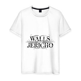 Мужская футболка хлопок с принтом Walls Jericho в Новосибирске, 100% хлопок | прямой крой, круглый вырез горловины, длина до линии бедер, слегка спущенное плечо. | 