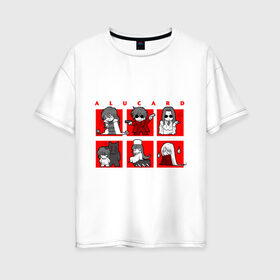 Женская футболка хлопок Oversize с принтом Hellsing Alucard Chibi в Новосибирске, 100% хлопок | свободный крой, круглый ворот, спущенный рукав, длина до линии бедер
 | anime | hellsing | аниме | анимэ | хелсинг