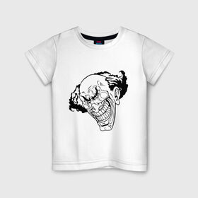 Детская футболка хлопок с принтом С джокером в Новосибирске, 100% хлопок | круглый вырез горловины, полуприлегающий силуэт, длина до линии бедер | Тематика изображения на принте: джокер