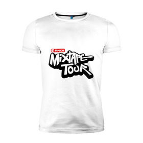 Мужская футболка премиум с принтом AND1 Mixtape tour в Новосибирске, 92% хлопок, 8% лайкра | приталенный силуэт, круглый вырез ворота, длина до линии бедра, короткий рукав | mixtape tour | баскетбольный тур | микстейп тур