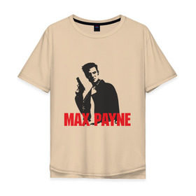 Мужская футболка хлопок Oversize с принтом Max Payne (2) в Новосибирске, 100% хлопок | свободный крой, круглый ворот, “спинка” длиннее передней части | Тематика изображения на принте: max payne | shooter | макс пейн | стрелялка | шутер