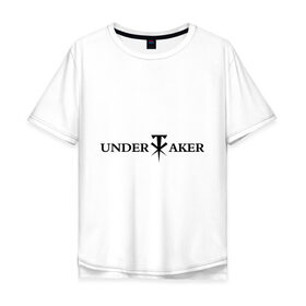 Мужская футболка хлопок Oversize с принтом Undertaker в Новосибирске, 100% хлопок | свободный крой, круглый ворот, “спинка” длиннее передней части | джон сина