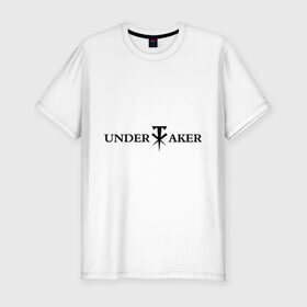 Мужская футболка премиум с принтом Undertaker в Новосибирске, 92% хлопок, 8% лайкра | приталенный силуэт, круглый вырез ворота, длина до линии бедра, короткий рукав | Тематика изображения на принте: джон сина
