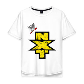 Мужская футболка хлопок Oversize с принтом NXT в Новосибирске, 100% хлопок | свободный крой, круглый ворот, “спинка” длиннее передней части | джон сина