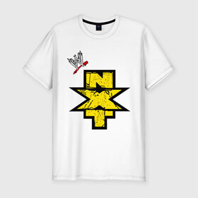 Мужская футболка премиум с принтом NXT в Новосибирске, 92% хлопок, 8% лайкра | приталенный силуэт, круглый вырез ворота, длина до линии бедра, короткий рукав | Тематика изображения на принте: джон сина