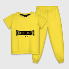 Детская пижама хлопок с принтом Kickboxing (2) в Новосибирске, 100% хлопок |  брюки и футболка прямого кроя, без карманов, на брюках мягкая резинка на поясе и по низу штанин
 | кикбоксинг