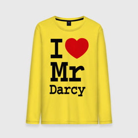 Мужской лонгслив хлопок с принтом I love Mr Darcy в Новосибирске, 100% хлопок |  | mr darcy | мистер дарси