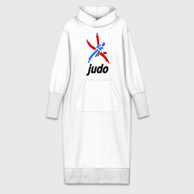 Платье удлиненное хлопок с принтом Дзюдо   Judo эмблема в Новосибирске,  |  | дзюдо