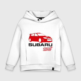 Детское худи Oversize хлопок с принтом Subaru sti (2) в Новосибирске, френч-терри — 70% хлопок, 30% полиэстер. Мягкий теплый начес внутри —100% хлопок | боковые карманы, эластичные манжеты и нижняя кромка, капюшон на магнитной кнопке | subaru impreza | subaru impreza wrx sti | subaru sti | wrx sti | авто2012 | импреза | субару | субару импреза